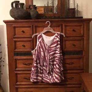 New, extra large, women’s sleeveless top, with tags, by Coldwater creek.